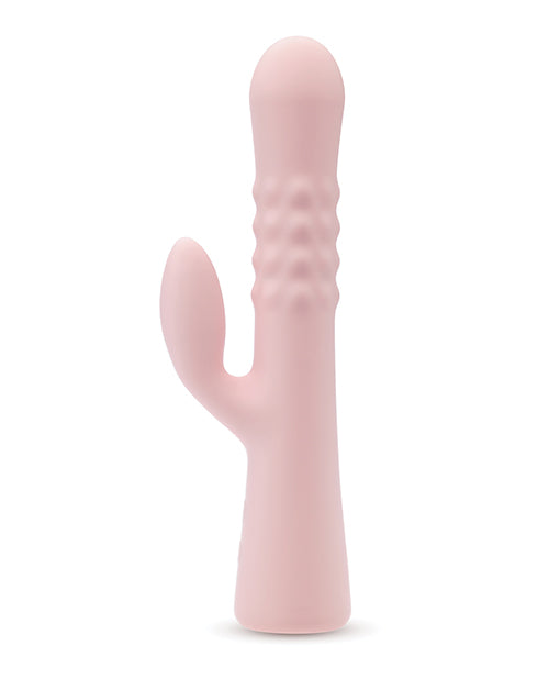 Blush Jaymie Rabbit Vibrator - Pink Product Image.