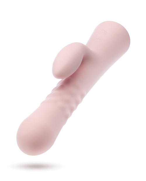Blush Jaymie Rabbit Vibrator - Pink Product Image.