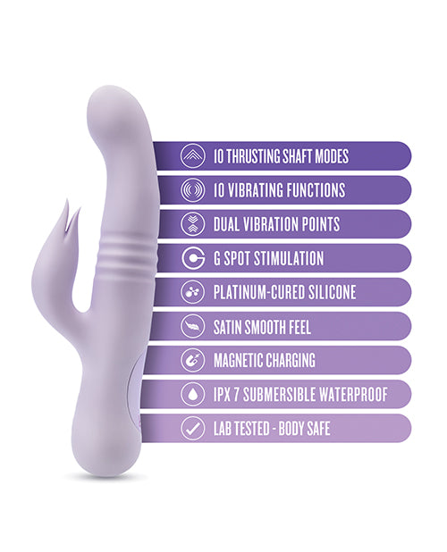 Vibrador Blush Rylee Rabbit en lavanda: un viaje de placer sensual Product Image.