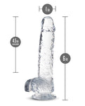 Blush Naturally Yours 6" Crystalline Dildo - A Sensual Symphony of Pleasure