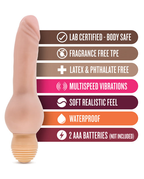 Blush X5 Mr Right Now Flexishaft Vibrator in Beige Product Image.