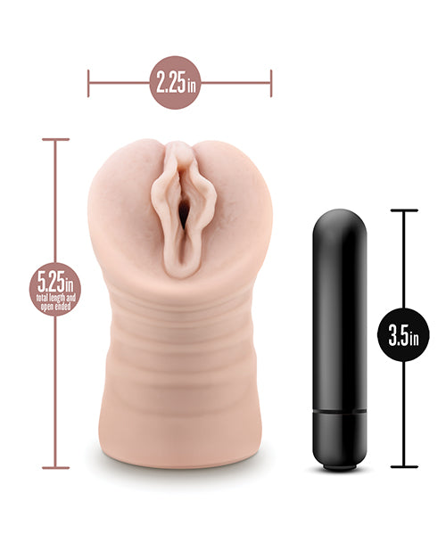 腮紅 EnLust Pussy Stroker 與 AI 伴侶和振動子彈 Product Image.