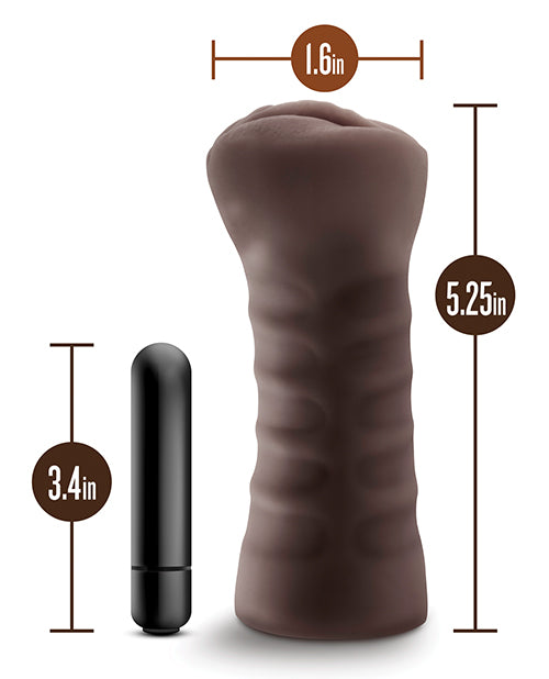 Masturbador Alexis Chocolate Caliente Blush - Placer Realista Product Image.
