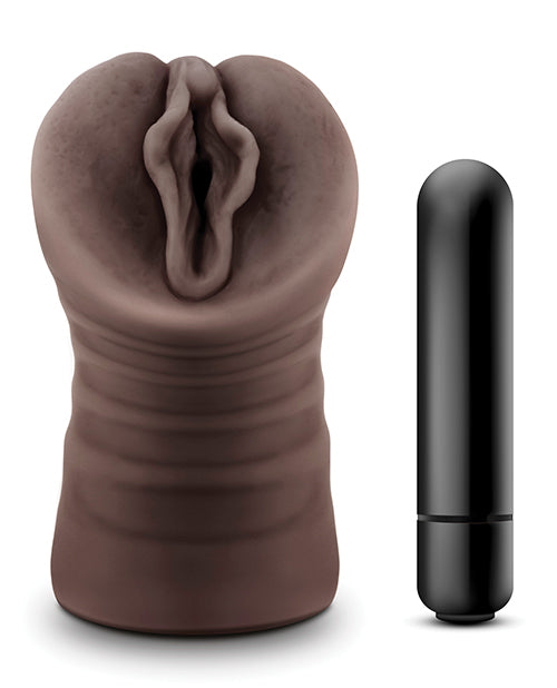 Masturbador Alexis Chocolate Caliente Blush - Placer Realista Product Image.