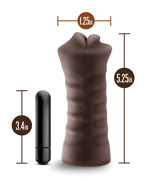 EnLust Mouth Stroker con bala vibratoria - Krystal Product Image.