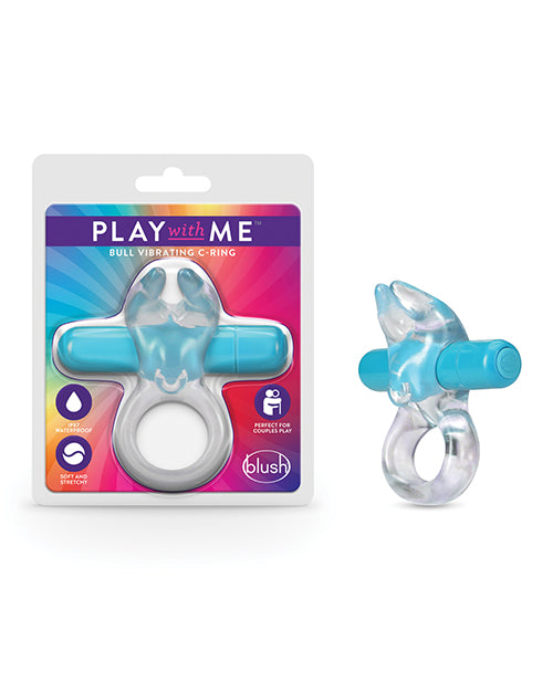 Blush Play With Me Bull Vibrating C Ring: mayor placer y comodidad Product Image.