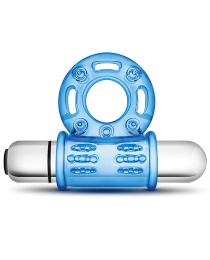 "Blush 10 Function Vibrating Bull Ring - Blue" - Ultimate Pleasure Enhancer 🌟