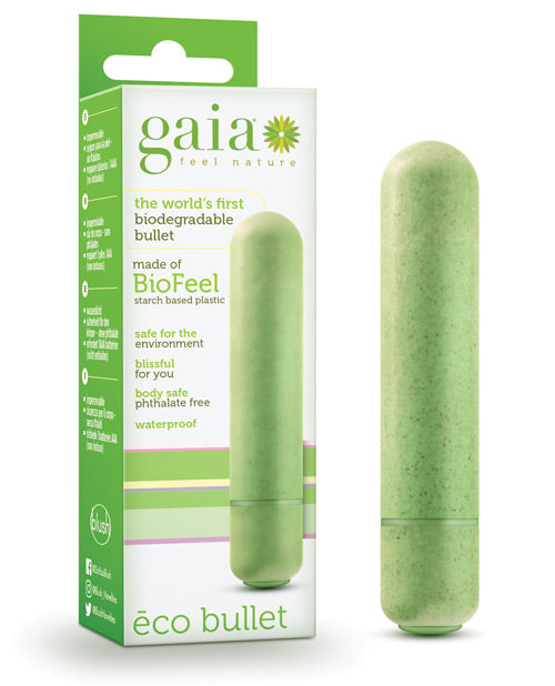 Blush Gaia Eco Bullet: Biodegradable & Powerful Vibrator Product Image.