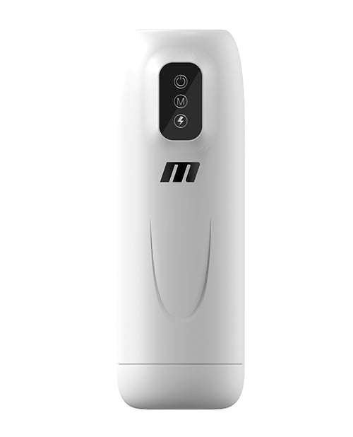 Blush M for Men Robo Bator - Powered Vibrating Stroker in White Product Image.