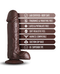 The Movie Star Dildo by Blush Coverboy - Chocolate