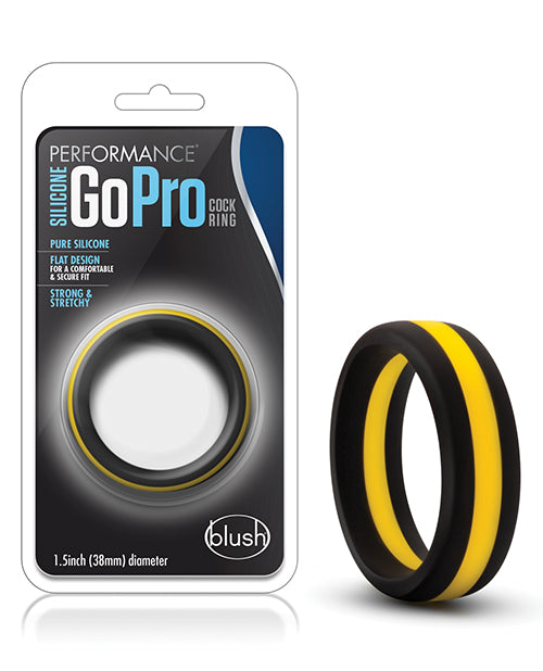 Blush Performance Silicone Go Pro Cock Ring - Elevate Your Intimate Moments Product Image.