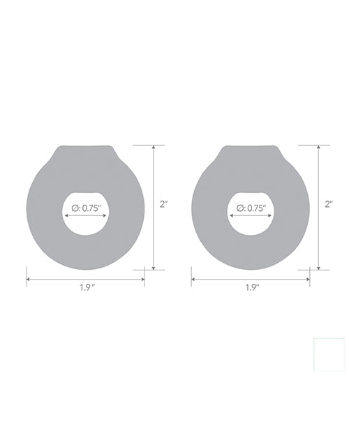 Anillo de resistencia ultraelástico Blue Line C &amp; B - Jelly Blue (paquete de 2) Product Image.