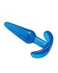 Blue Line C & B Plug Anal Cónico Delgado Jelly Azul de 4.25"