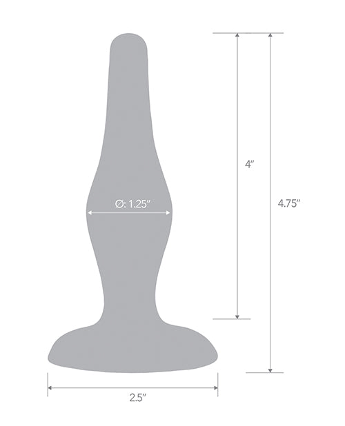 Blue Line C &amp; B 4.75 吋果凍藍肛門塞：中階快感升級 Product Image.