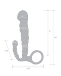 Blue Line C & B 4.5" Dual Stimulation Prostate Massager