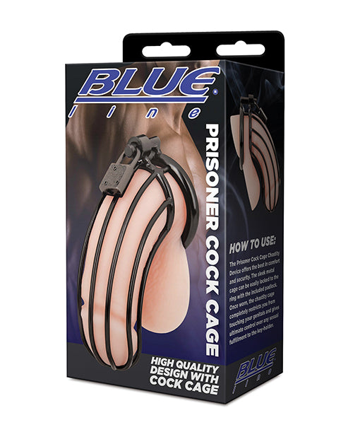 Jaula para pene de acero inoxidable con candado Blue Line: adopte el arte del control Product Image.