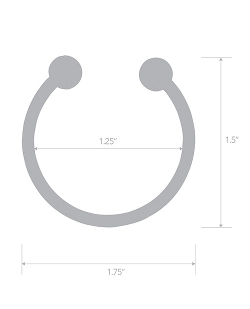 Blue Line Stainless Steel Bull Nose Glans Ring Product Image.