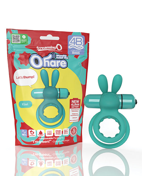 Screaming O 4b Ohare 藍莓雙重刺激震動環 Product Image.