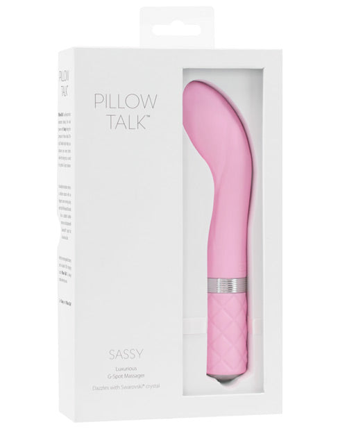 Pillow Talk Sassy Vibrador de Punto G con Cristal Swarovski: Placer de Lujo Product Image.