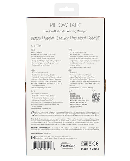 Varita giratoria Sensual de Pillow Talk: poder de placer de lujo Product Image.