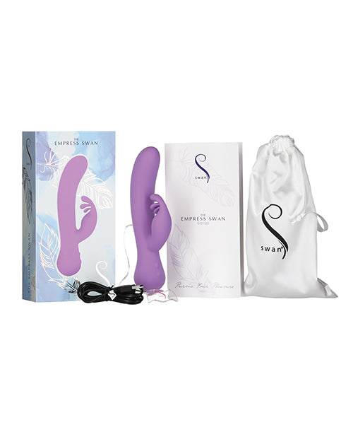 Empress Swan Lavender Silicone Vibrator Product Image.