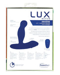 Masajeador anal giratorio y vibratorio Lux Active Revolve de 4,5" - Azul oscuro
