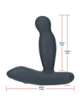 Masajeador anal giratorio y vibratorio Lux Active Revolve de 4,5" - Azul oscuro
