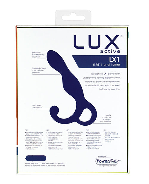 Lux Active LX1 矽膠肛門訓練器，附會陰刺激與獎勵子彈 Product Image.