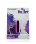 **Purple 9-Function Rechargeable Mini Bullet Vibrator**