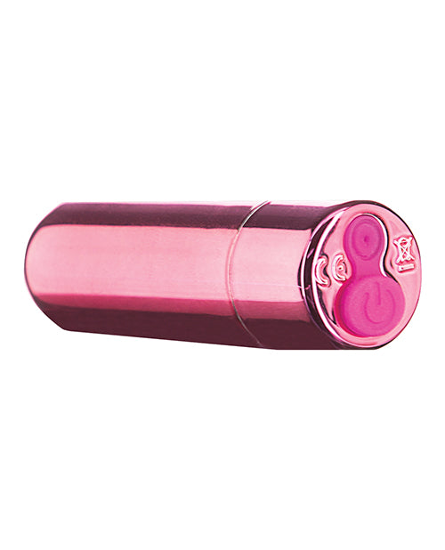 **Purple 9-Function Rechargeable Mini Bullet Vibrator** Product Image.