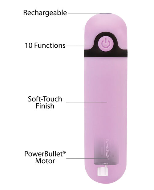 Bala vibratoria recargable simple y verdadera de 10 funciones Product Image.