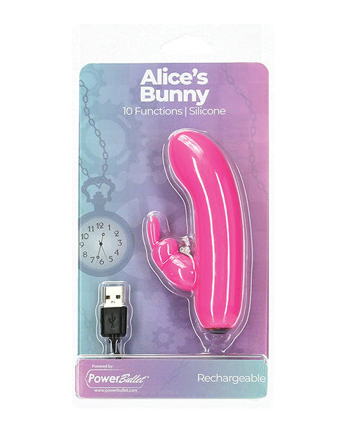 Alice's Bunny Bala Recargable con Funda de Conejo: 10 Vibraciones Potentes 🐰 Product Image.