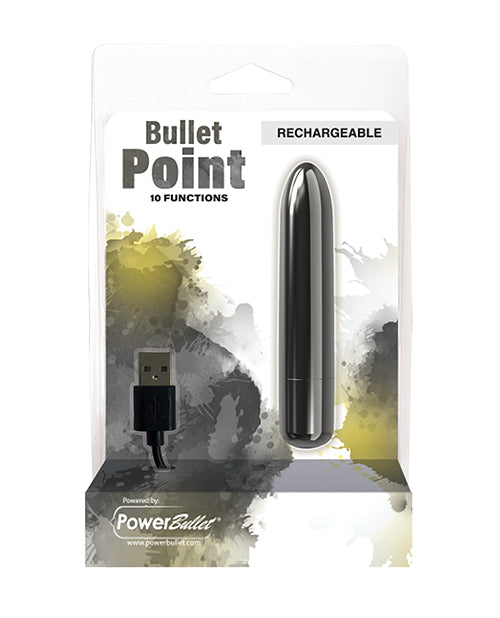 PowerBullet Point Rechargeable Bullet: Targeted Pleasure on the Go Product Image.