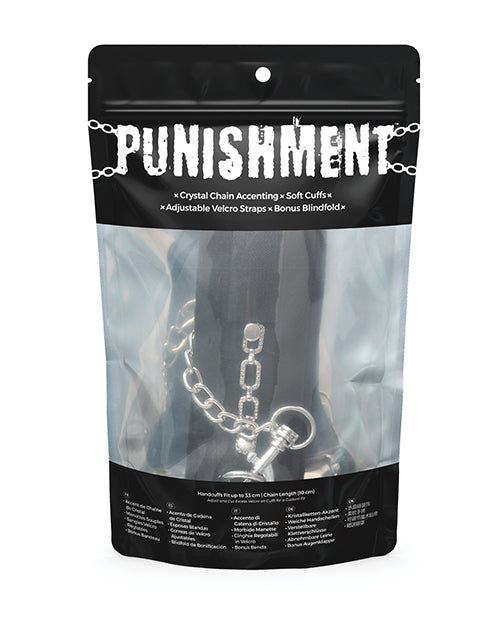 Opulent Crystal Detail Handcuffs by Punishment Product Image.