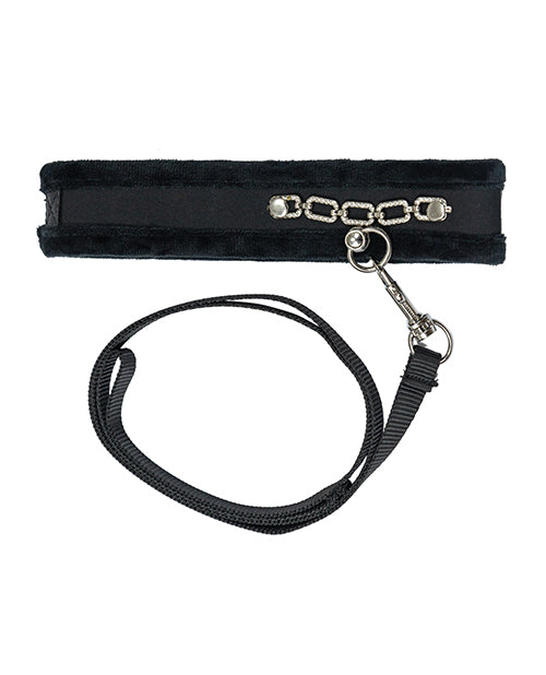 Sensual Crystal Collar & Leash Set Product Image.