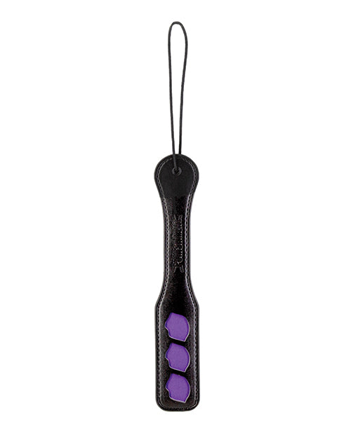 Punishment Purple Lips Dual-Sided BDSM Paddle Product Image.