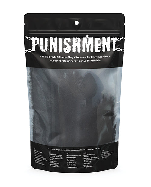 Punishment Fox Tail Silicone Plug - Explore Playful Anal Pleasure Product Image.
