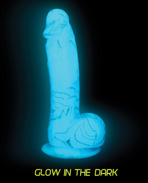Addiction Luke Glow 7.5 吋假陽具 - 藍色 Product Image.