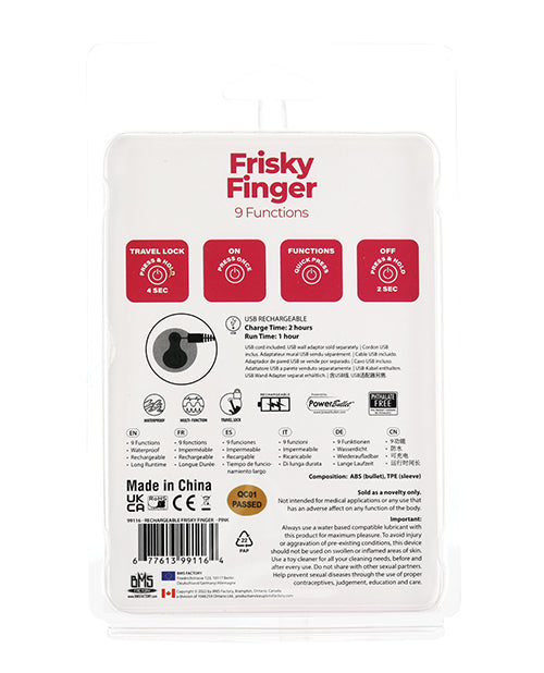 Frisky Finger recargable - Ultimate Pleasure Powerhouse Product Image.