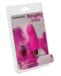 Naughty Nubbies Rechargeable Silicone Finger Massager - Pink