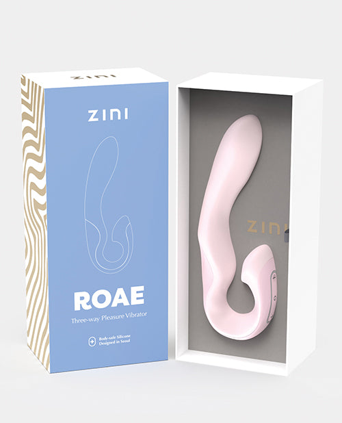 Zini Roae 粉紅色三重刺激兔子震動器 Product Image.