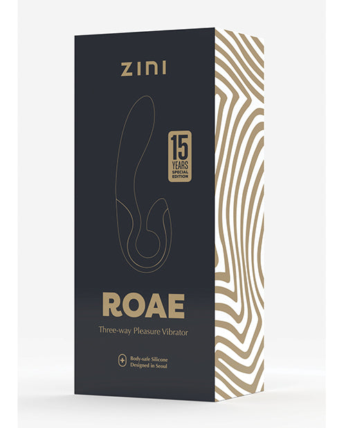 Zini Roae SE - Vibrador Conejo Triple Estimulación Negro Product Image.