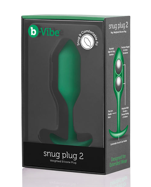 b-Vibe Weighted Snug Plug 2: máximo placer anal Product Image.