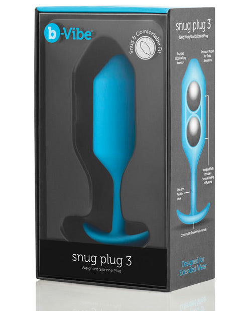 B-Vibe Weighted Snug Plug 3: Placer anal de lujo Product Image.