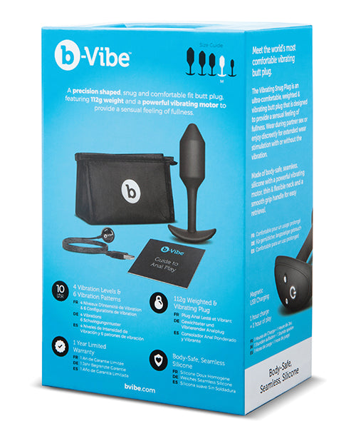 b-Vibe Vibrating Weighted Snug Plug XL: Placer a medida Product Image.