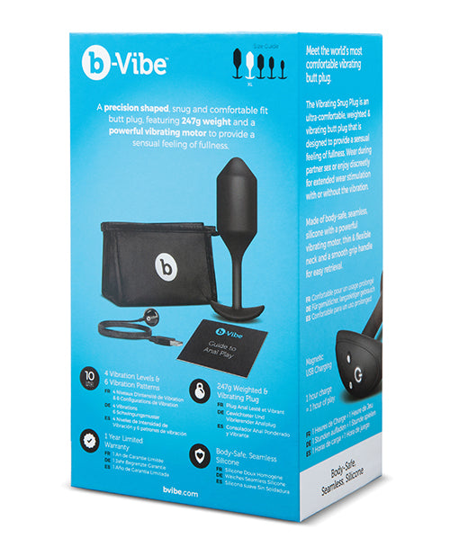 Plug anal con peso y vibración b-Vibe XL 🍑 - Máximo placer anal Product Image.