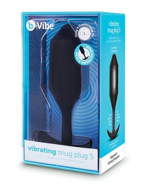 B-Vibe Vibrating Snug Plug 5: Unmatched Anal Pleasure Product Image.