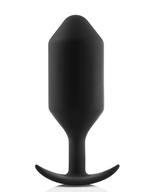 b-Vibe Weighted Snug Plug 7 - 600 g Negro: kit de placer definitivo Product Image.