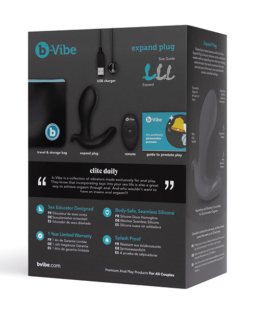 b-Vibe Expand Plug: Discover Ultimate Pleasure & Power Product Image.