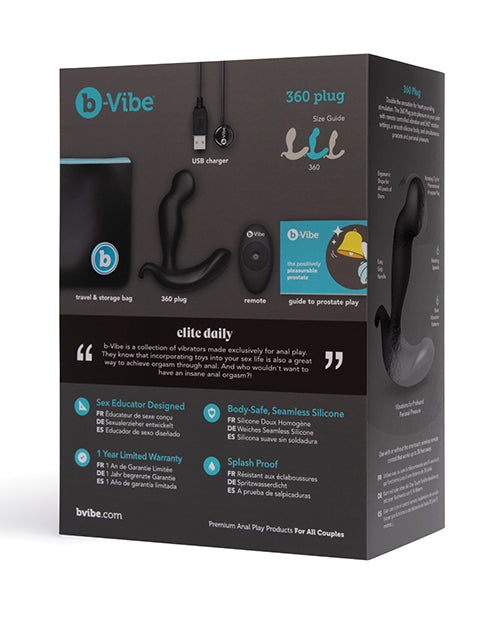 B-Vibe 360 Plug: The Ultimate Dual Stimulation Experience Product Image.